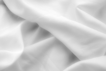 Obraz premium White cloth background abstract with soft waves.