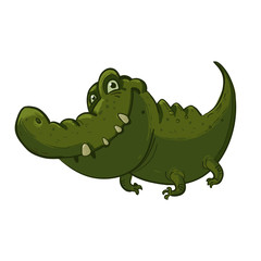 Cartoon smileing Crocodile
