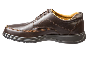 Male fashion with shoes on white