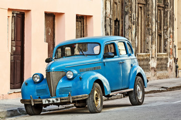Cuba, Havana, Vintage Car