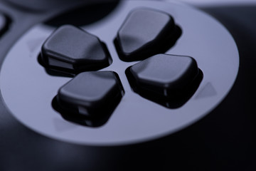 Black modern video game controller