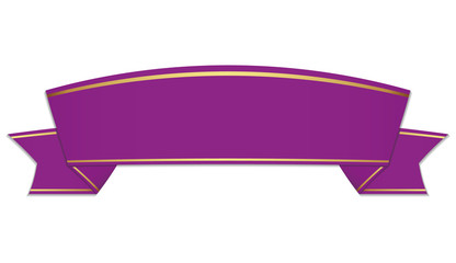 purple ribbon banner