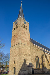 Fototapeta na wymiar Martini church in the historical center of Franeker