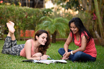 girl learning classes