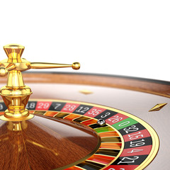 roulette wheel  isolated on white background