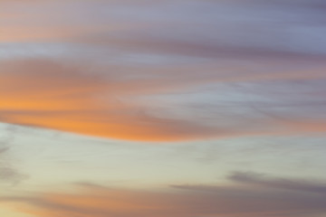 Background - Whispy Clouds at Sunset