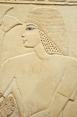 ancient Egyptian engraving of young man