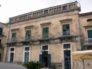 Fototapeta na wymiar Sicile, palais ragusien