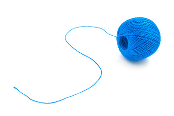 blue spool of thread