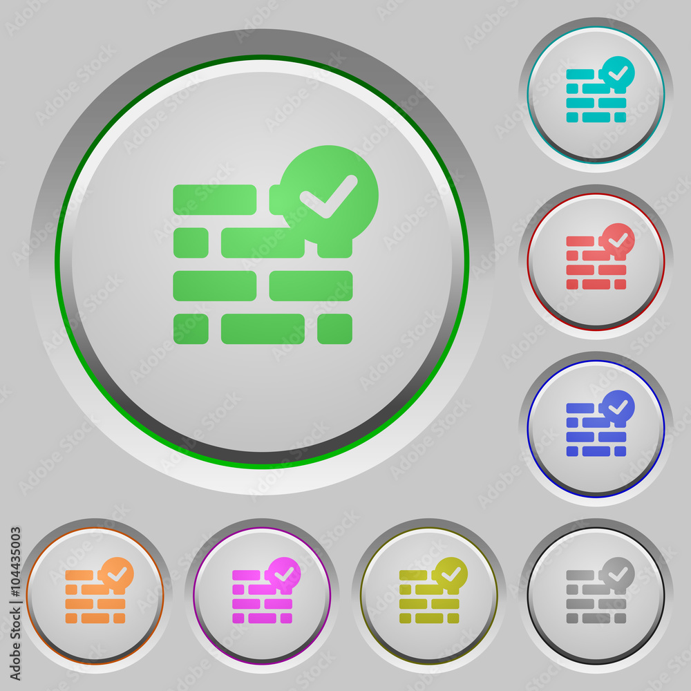 Poster active firewall push buttons