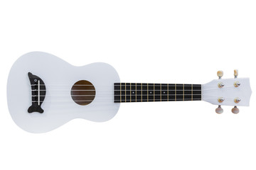 Acoustic guitar isolated on a white background