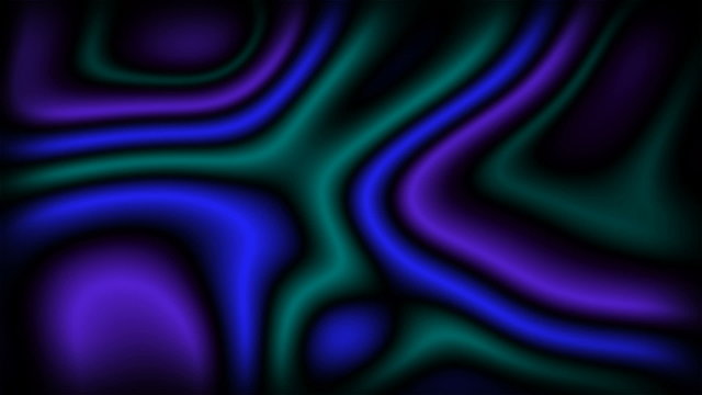 Groovadelic Abstract Loop features a colorful and curvy pattern not unlike a lava lamp in purple, teal, and blue.