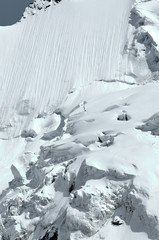 Ice fall on a glacier