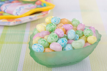 Jelly Bean Easter Candy in a Bowl