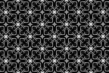 Ornament with elements of black and white colors. z
