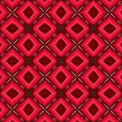 Орнамент с элементами красного и розового цветов. 1
