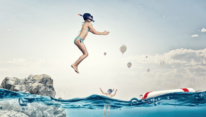 Naklejka premium My great summer vacation