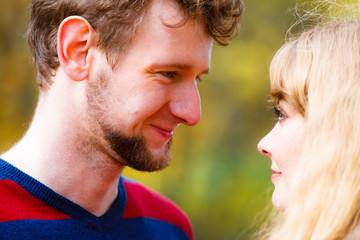 Couple in love enjoy romantic date