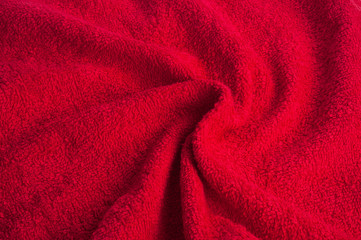 Fototapeta na wymiar Red towel texture