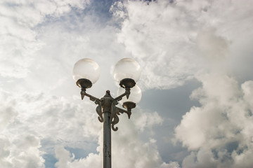 Light bulb with sky
