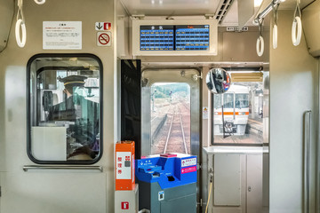  A train from Taki station to Ise City in Mie Prefecture, Japan