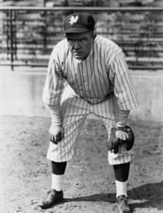 Portrait of baseball player 