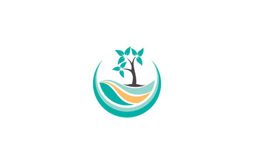 landscape tree logo