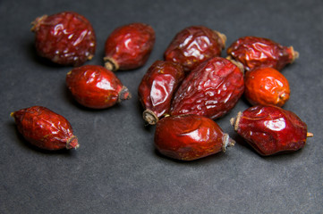 Hips on grey background (focus at the bottom)