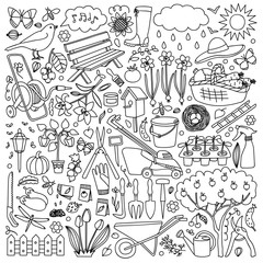 Garden doodle set © kronalux