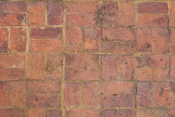 brick floor in the temple thailand
