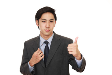 笑顔のビジネスマン