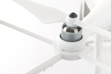 close up motor of drone