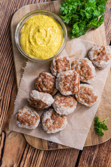 Some fresh made Meatballs