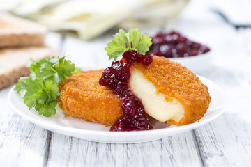 Fried Camembert (selective focus)