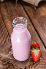 Obraz na płótnie Canvas Fresh made Strawberry Milk