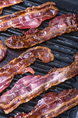 Bacon in a pan