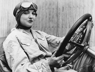 Portrait of female driver 