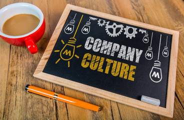 Company Culture concept on blackboard