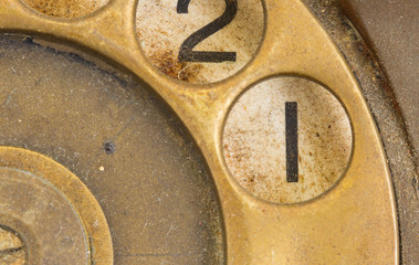 Close up of Vintage phone dial - 1