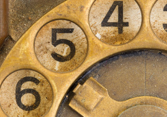 Close up of Vintage phone dial - 5