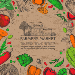 Farmers food design template