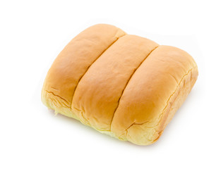 loaf bread on a white.