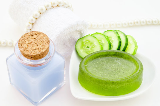 cucumber soap treatment.