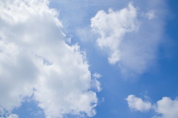 Fototapeta premium blue sky and white cloud