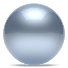 Sphere ball geometric shape button round basic circle white
