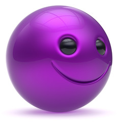 Smile face head ball cheerful sphere emoticon cartoon smiley