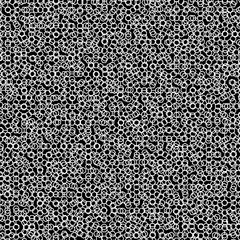 Abstract technology chaotic background with hexagons