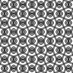 Seamless black and white swirl pattern