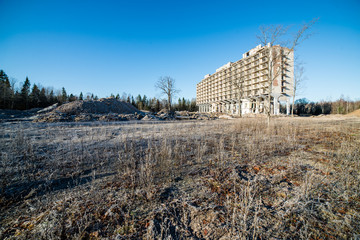 abandoned building ruins