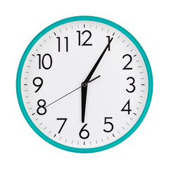 Five minutes past six